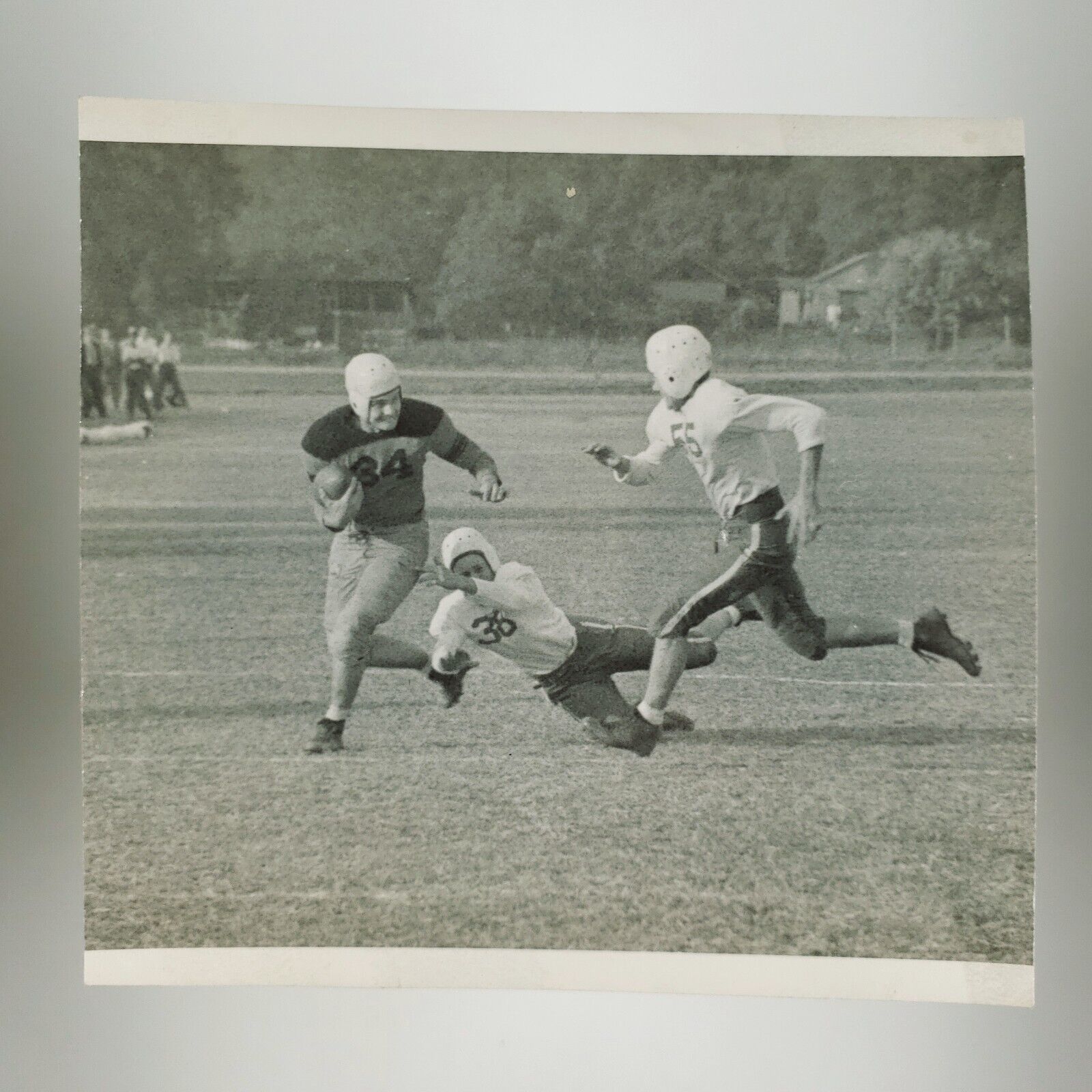 Orange County California Football Photo 1950s Monrovia Sports Game Players H835