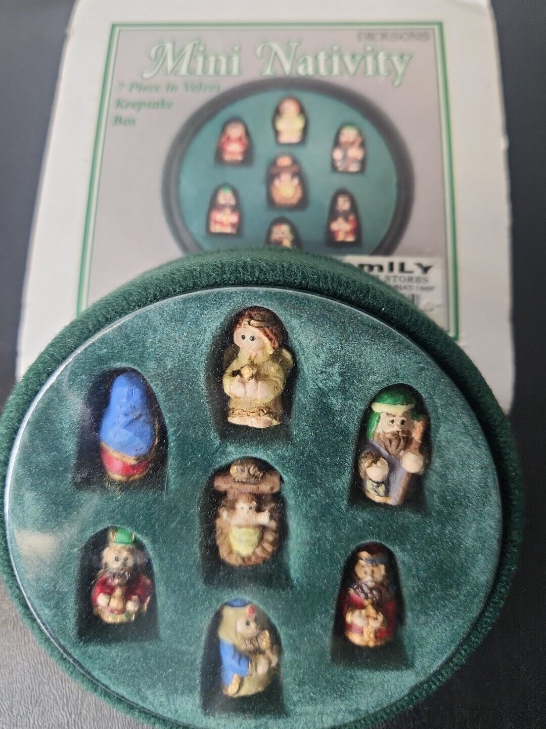 Dickson\'s Mini Nativity Figure Set 7 Piece Christmas Hand Painted Holy Family