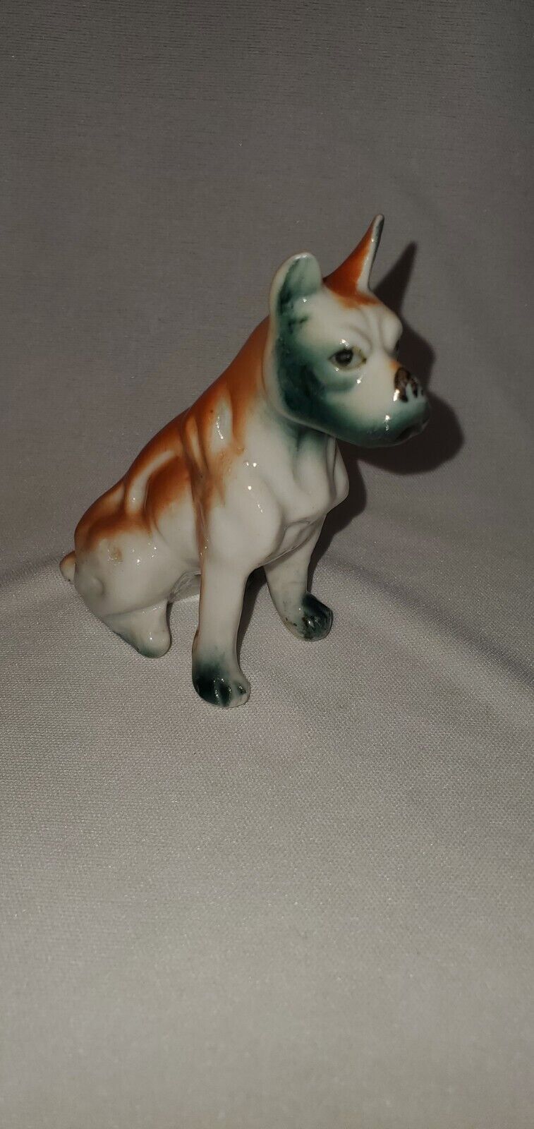 Vintage Staffordshire Bull Terrier Dog Porcelain Figurine. 