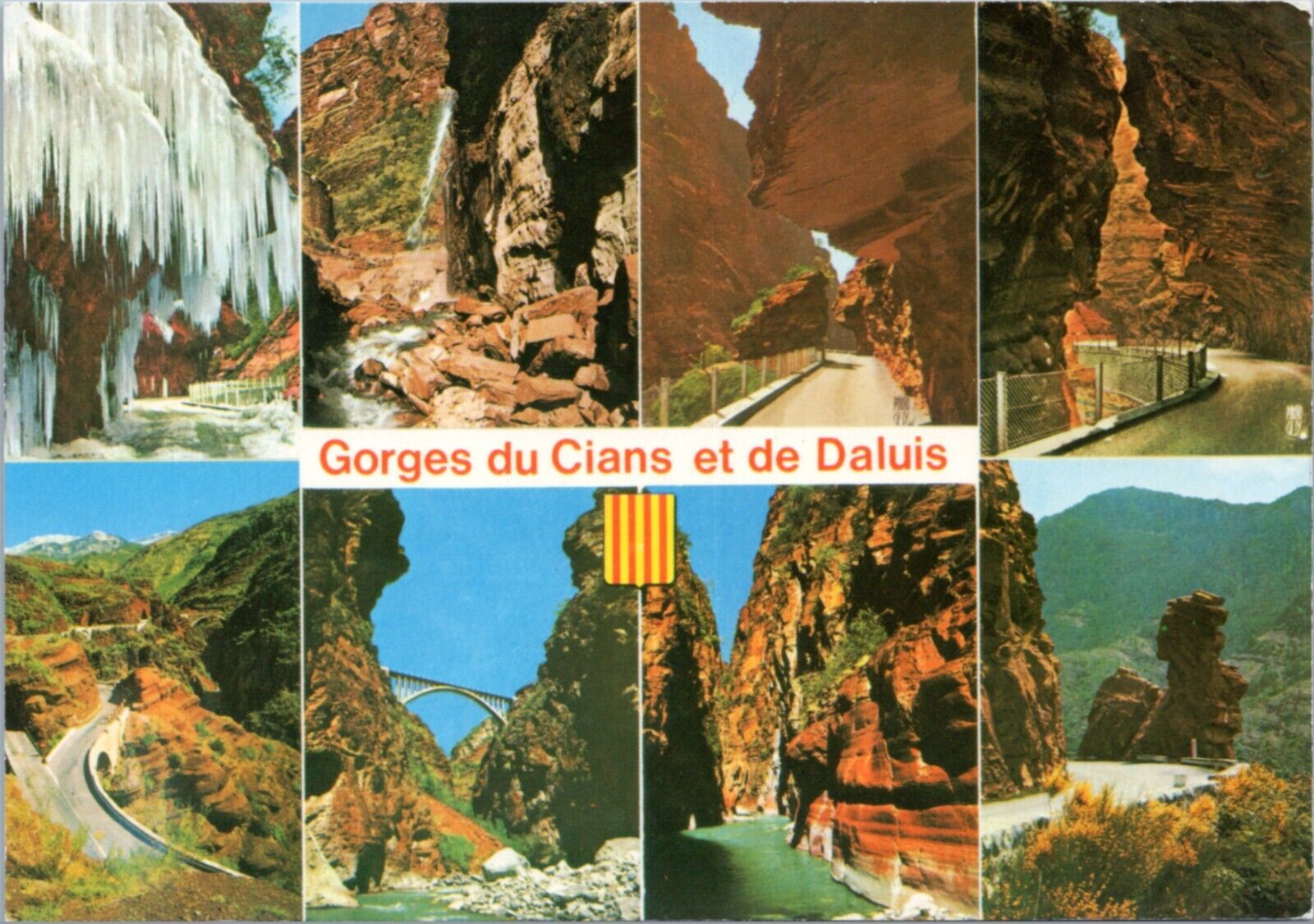 Postcard France Gorges du Cians et de Daluis multiview