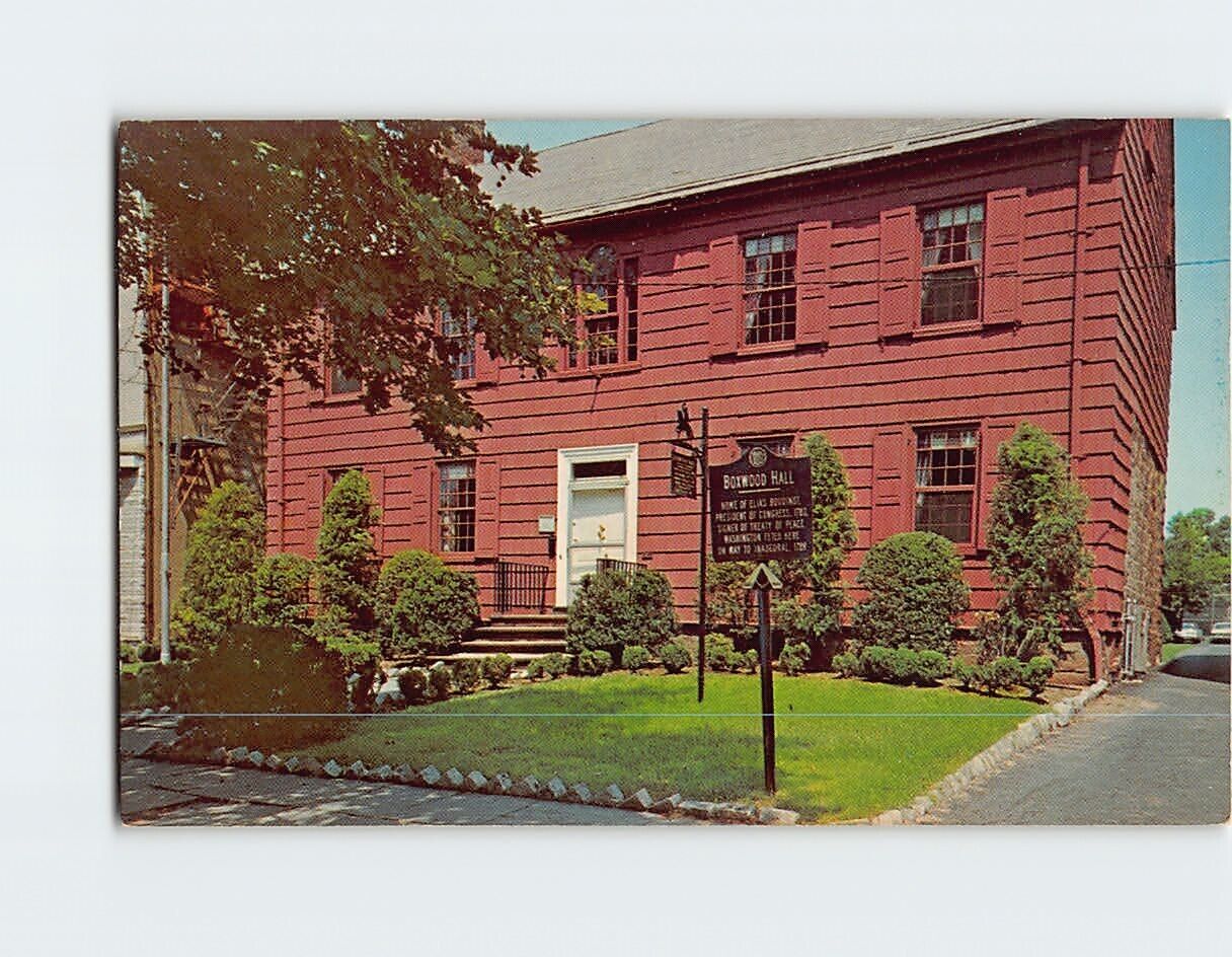 Postcard Boxwood Hall Elizabeth New Jersey USA