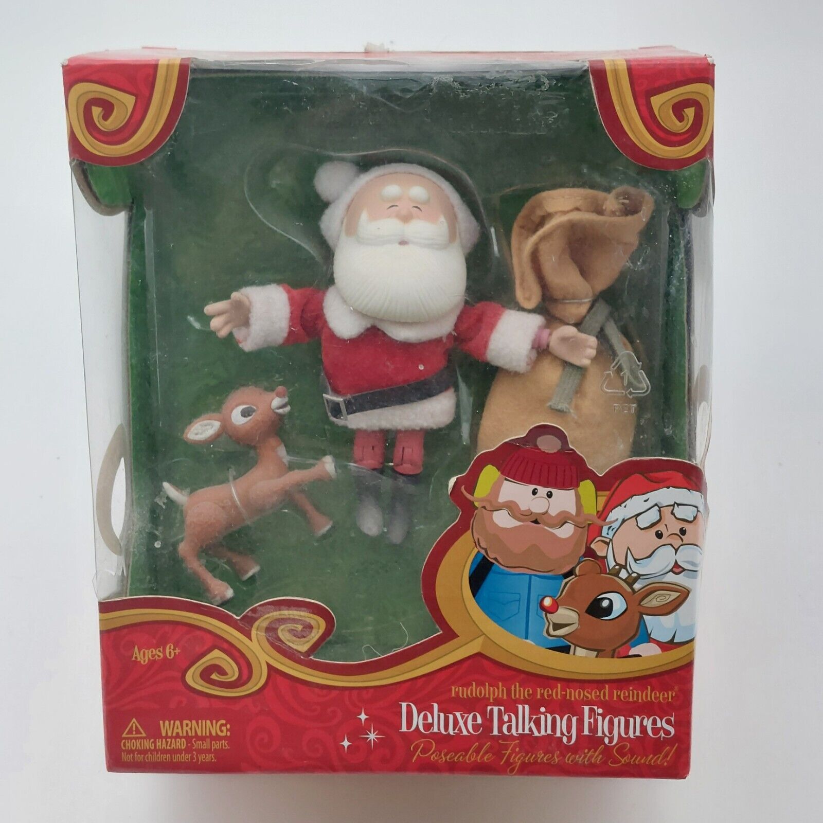 Forever Fun Rudolph the Red Nosed Reindeer Santa Deluxe Talking Figures Works  
