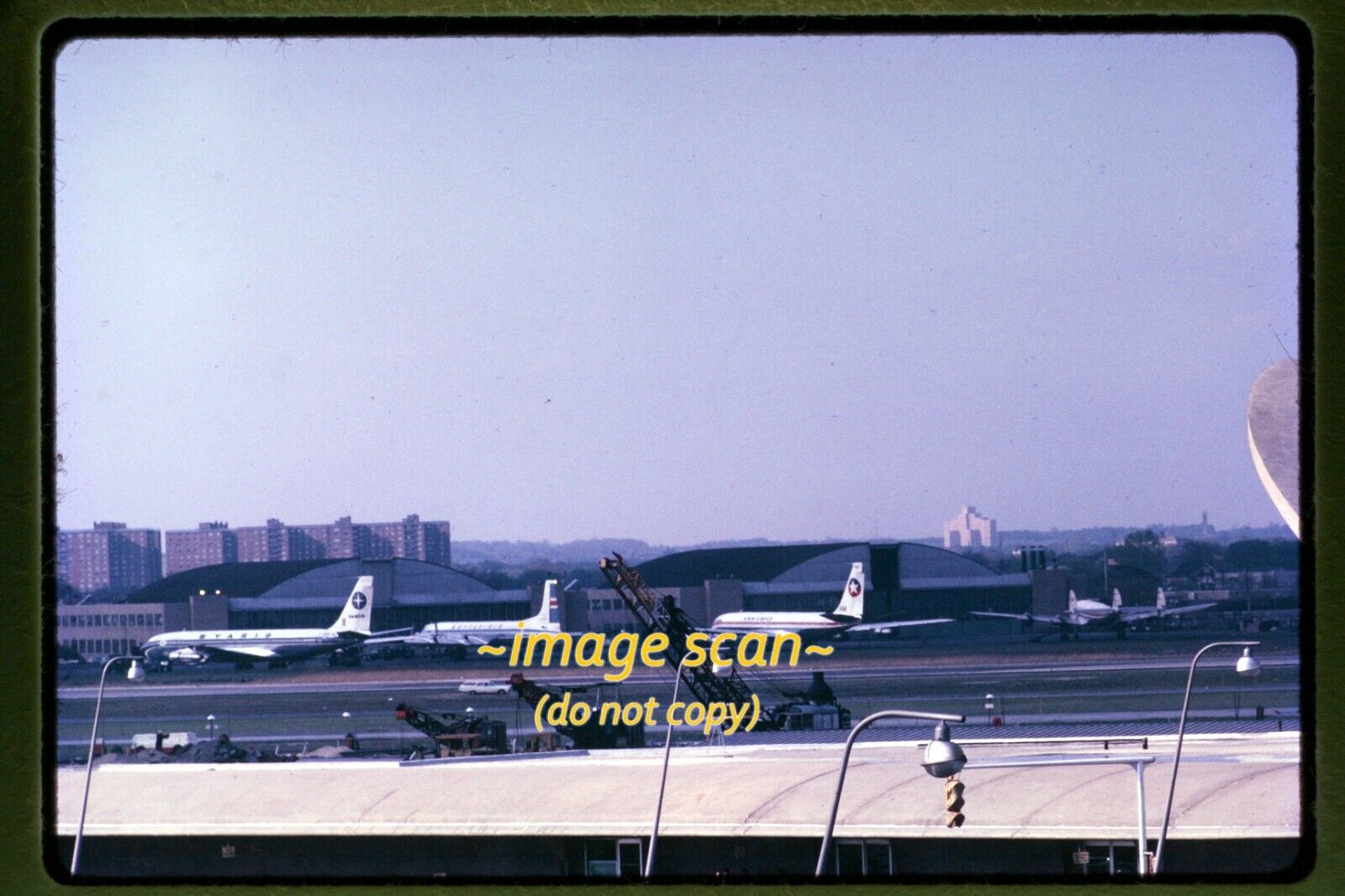 Varig Airlines Aircraft at an Airport in 1967, Kodachrome Slide aa 19-4a