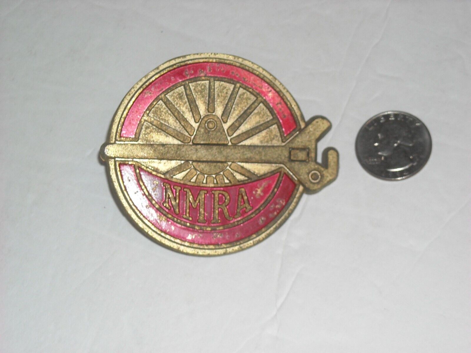Vintage Car Grill Badge /Emblem NMRA National Model Railroad Association
