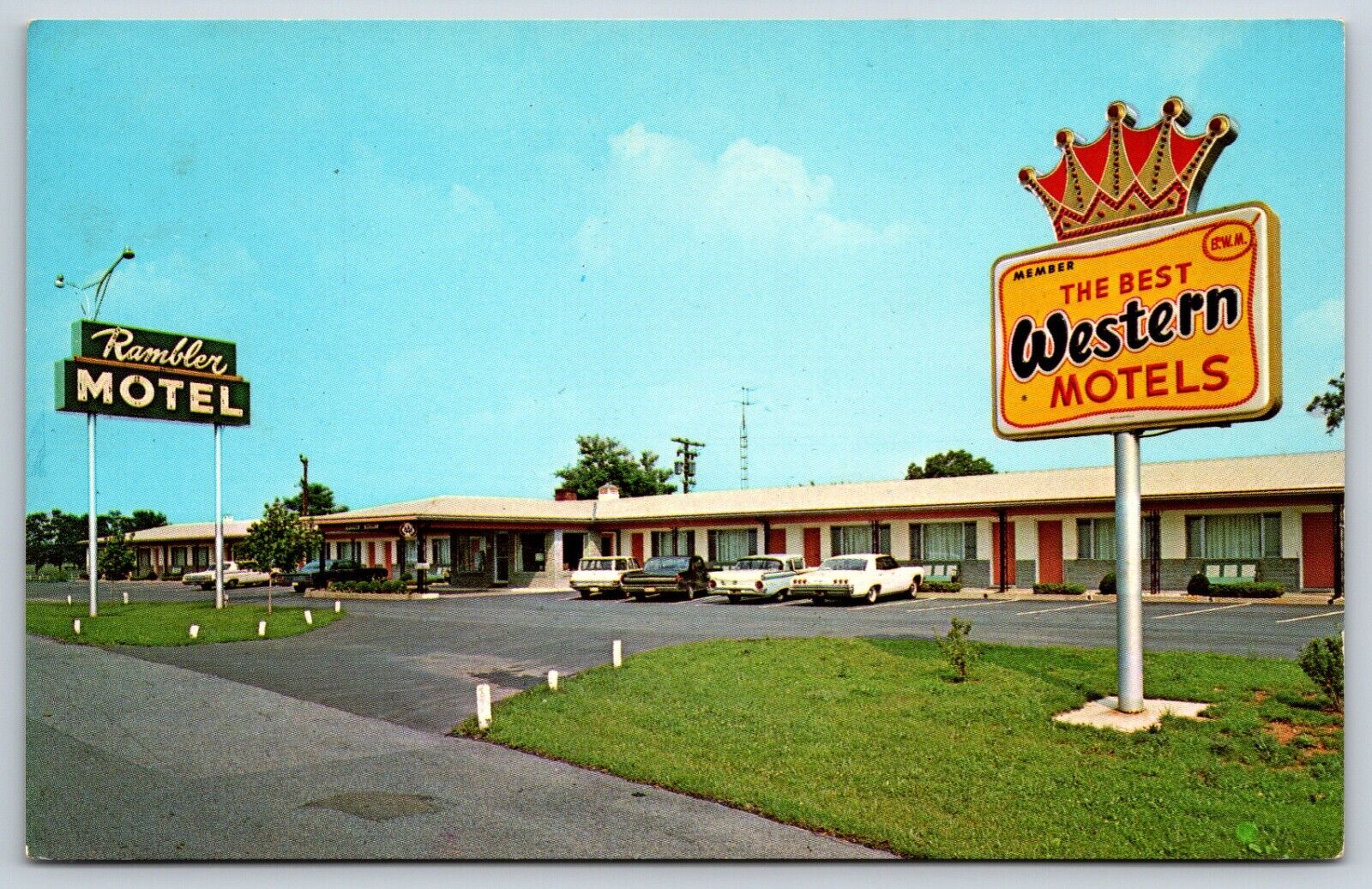 Postcard Rambler Motel Exterior, AAA-Approved, Thurmont Maryland Unposted
