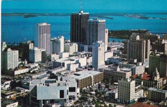 Downtown Aerial View-MIAMI, Florida