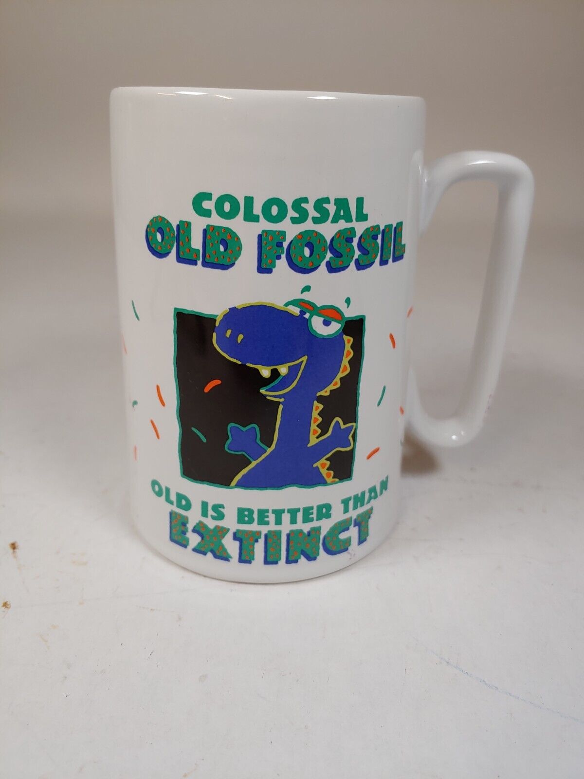 VINTAGE HALLMARK Coffee Mug . Party Express, Colossal Old Fossil