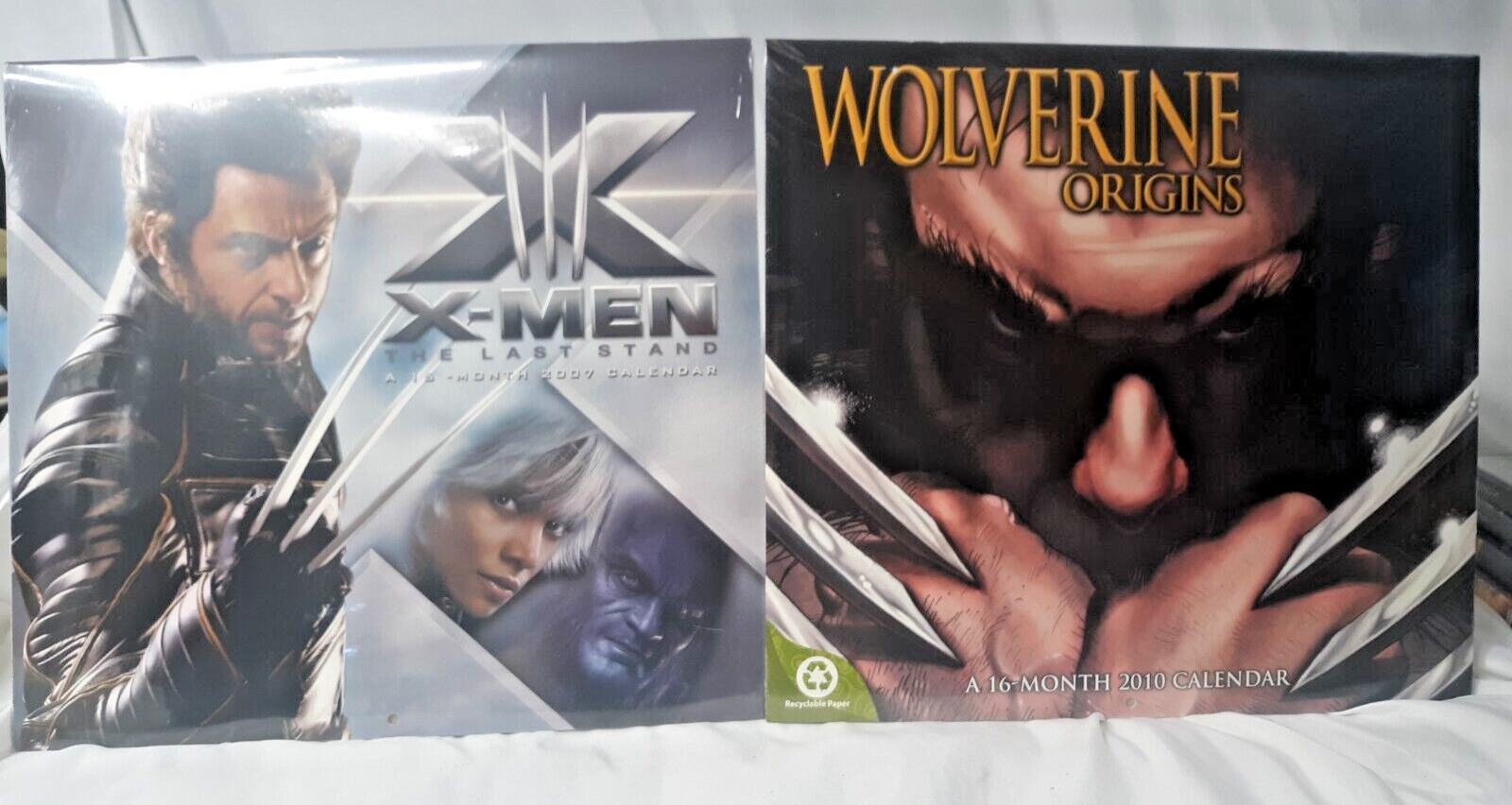 2 Calendars 2007 Last Stand & 2010 Marvel Wolverine Origins X-Men both New