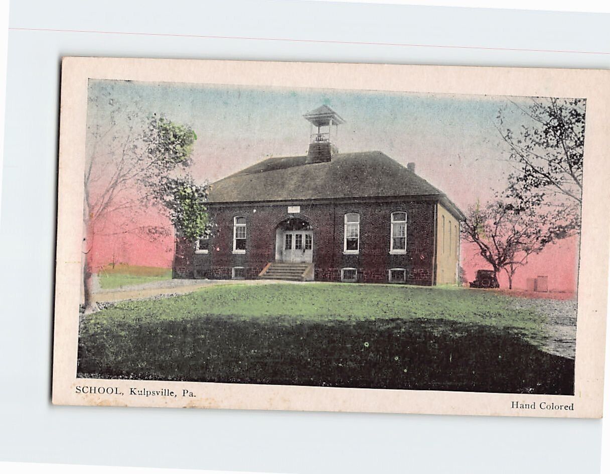 Postcard School Kulpsville Pennsylvania USA