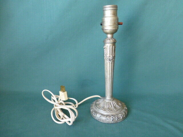 Vintage A M W Newark N J Cast Iron Lamp Base