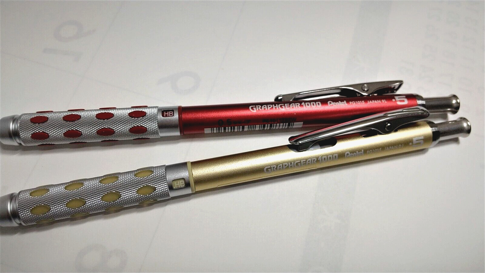 Pentel Mechanical Pencil Graph Gear 1000  Limited Color  Set of Two (F)R C