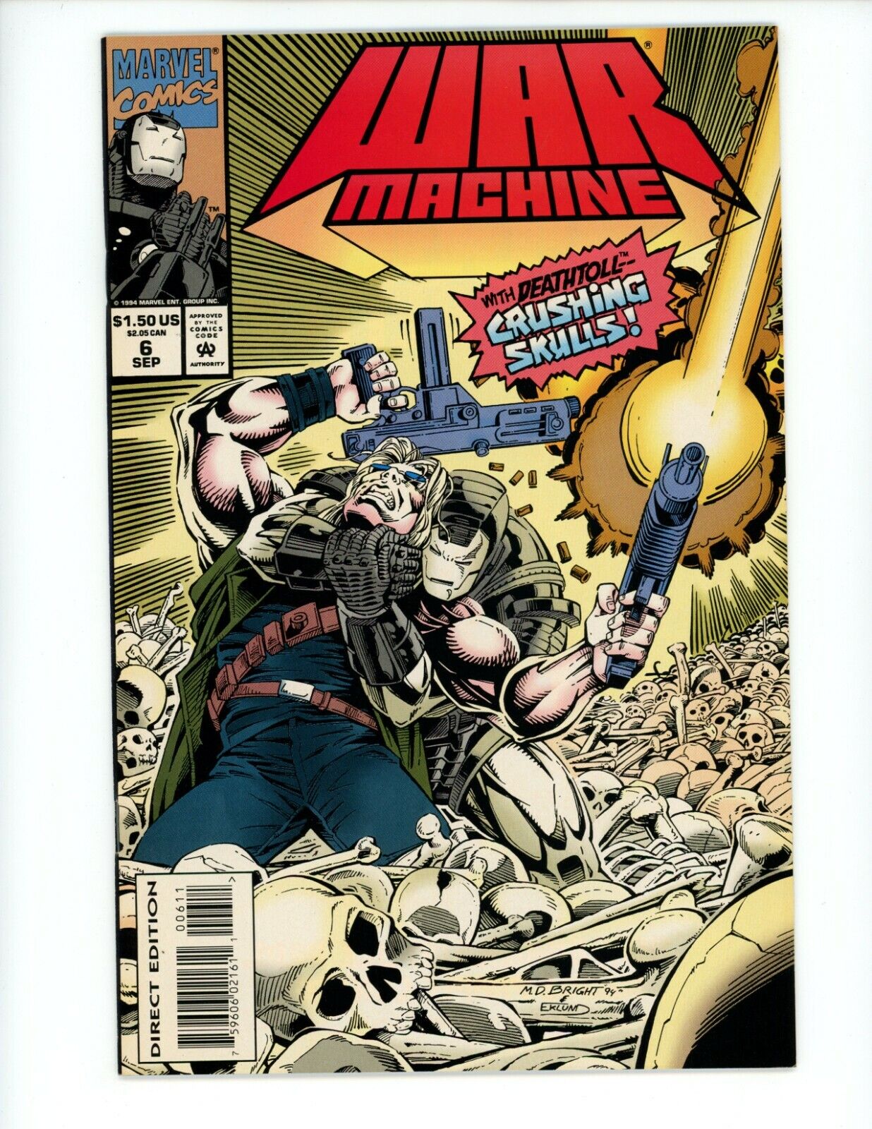 War Machine #6 1994 NM- 1st Series Worldwatch\'s worst fears are confirmed Comic