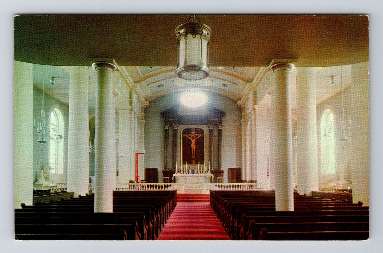 St. Louis MO-Missouri, Basilica St. Louis King France, Vintage Postcard