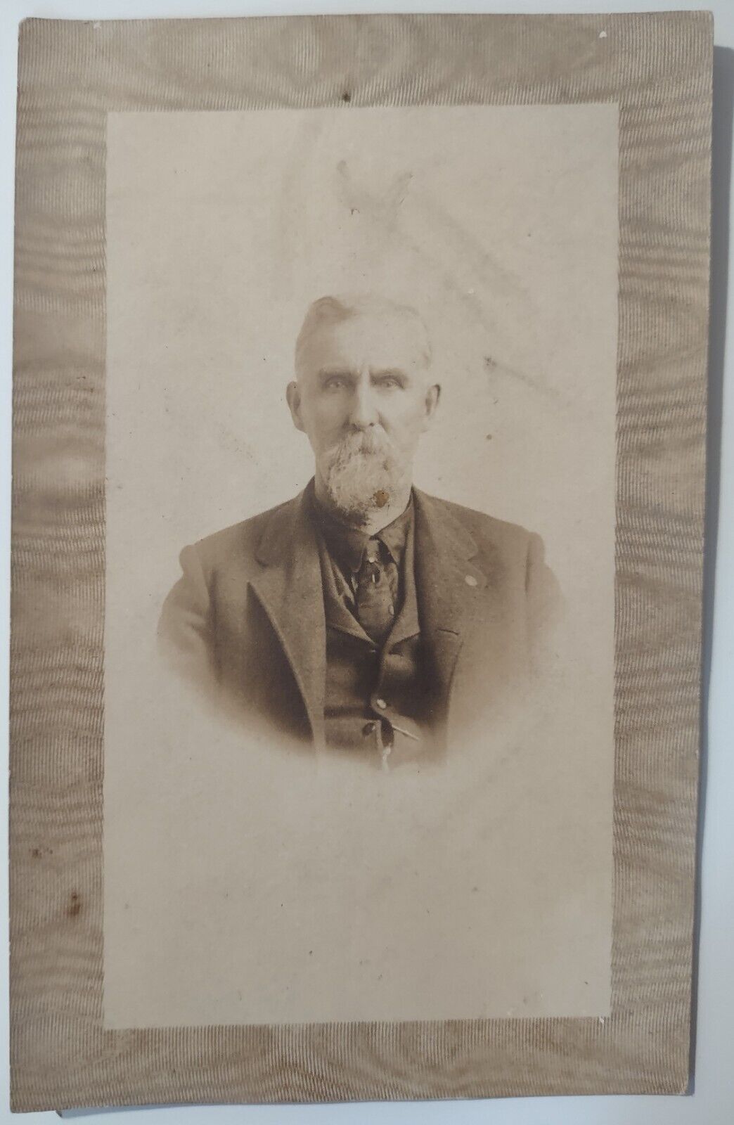 Vintage RPPC Postcard Man Posing Cincinnati Ohio Studio Beard