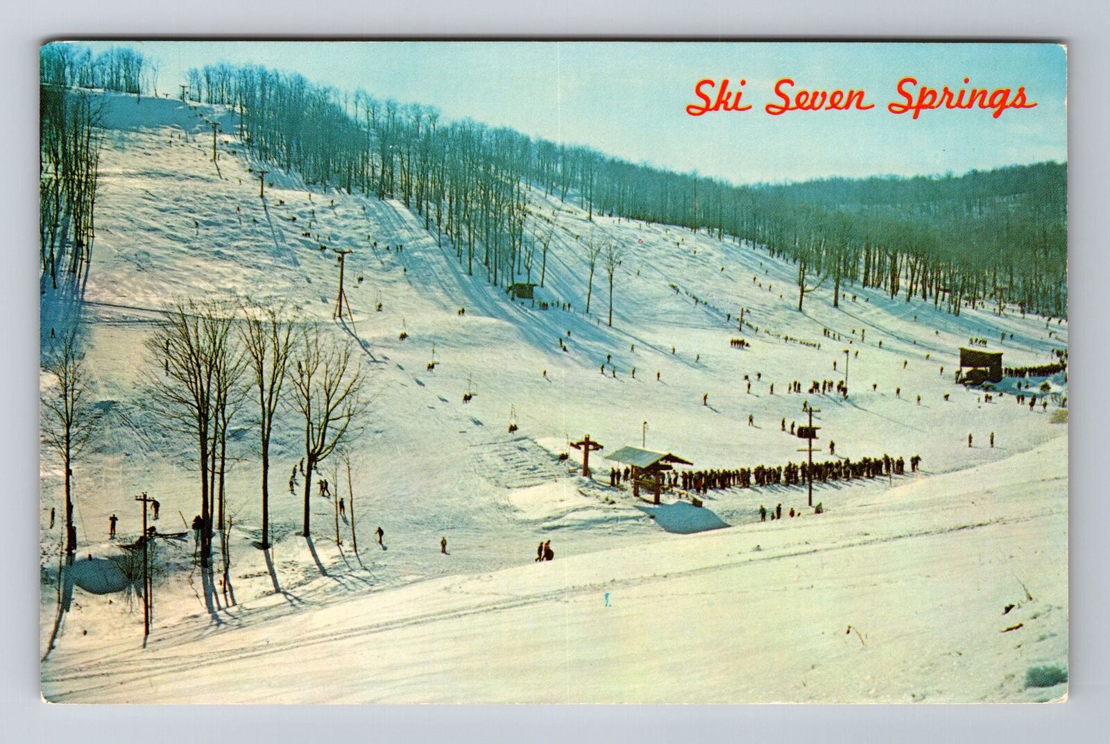 Seven Springs PA-Pennsylvania, Seven Springs Ski Resort, Vintage Postcard