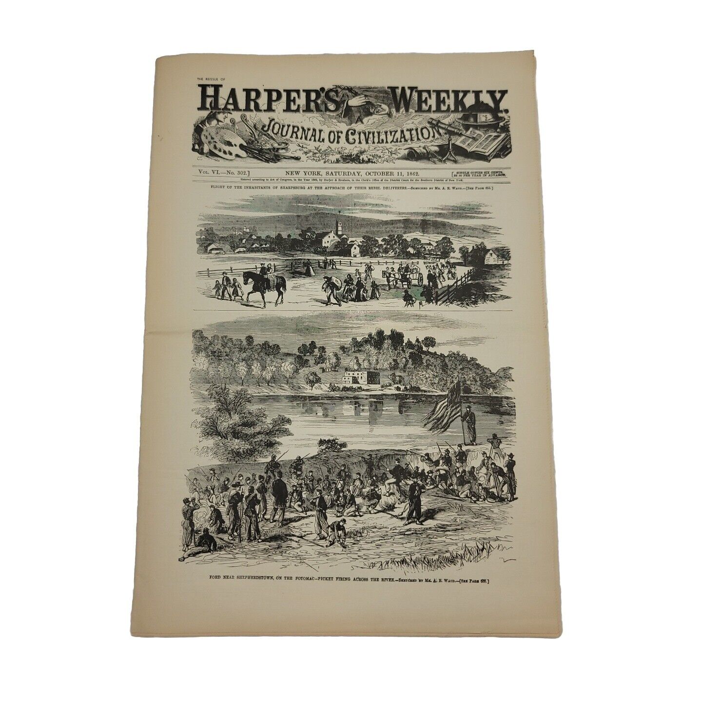 Reissue Of Harpers Weekly Civil War Era Newspaper Journal of Civilization 302