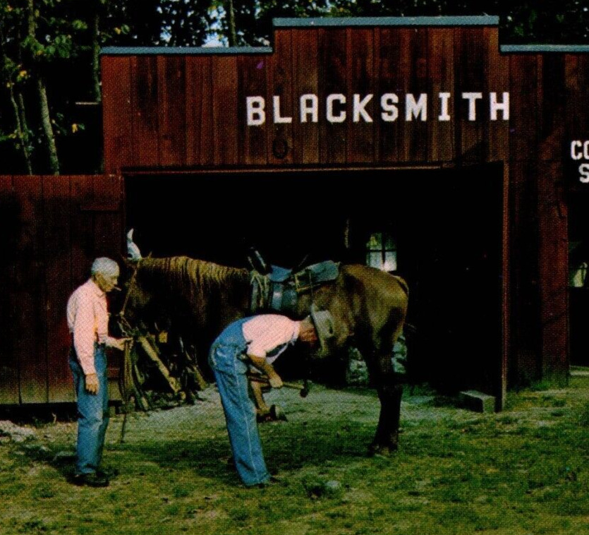 Blacksmith and Coffin Shop Mountain Village 1890 Bull Shoals Arkansas 1960s