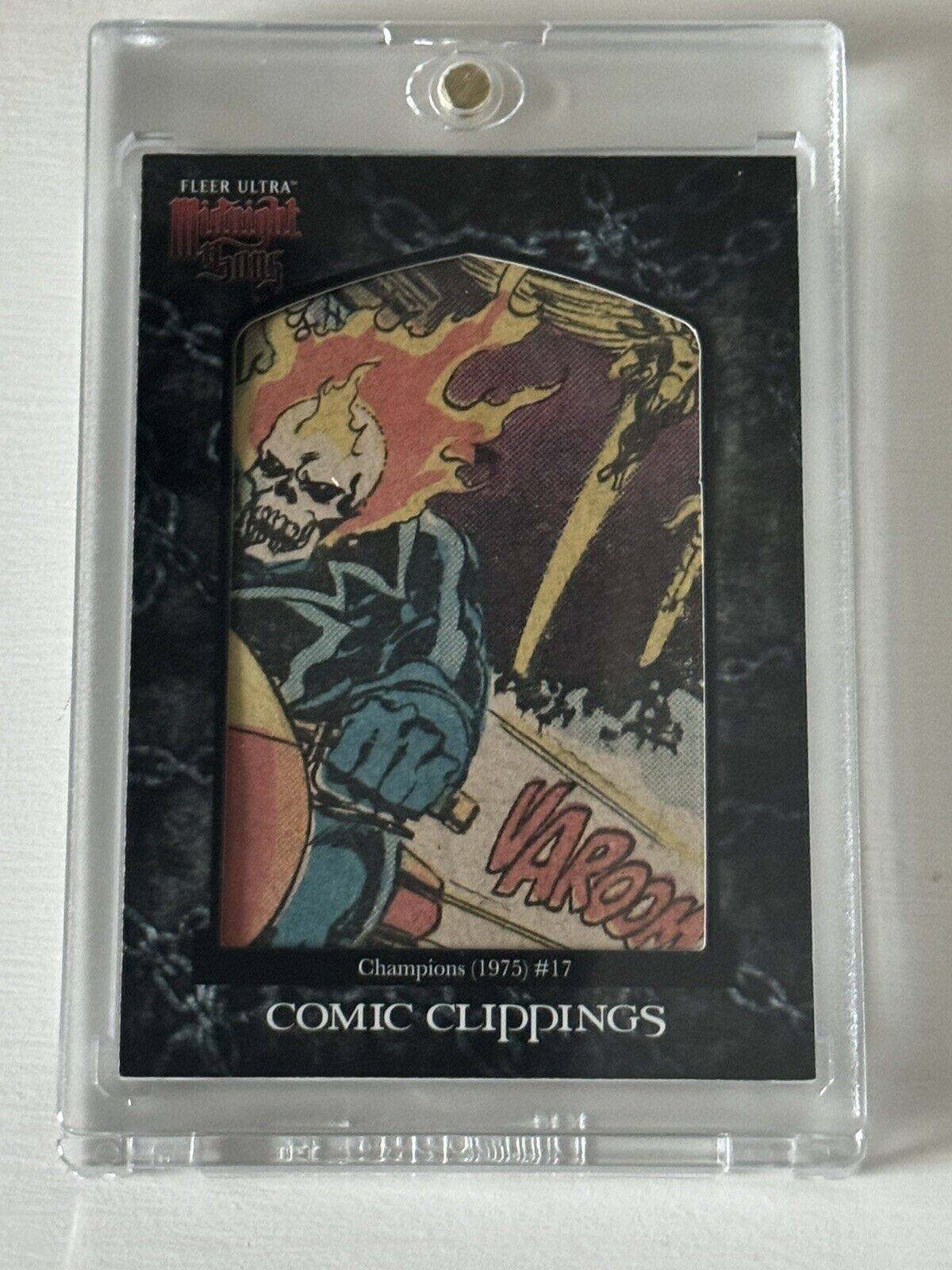2023 Fleer Ultra Midnight Sons Champions #17 Comic Clipping 07/40