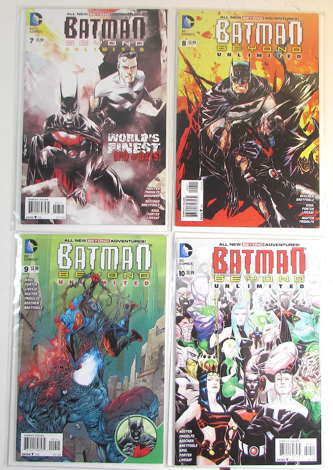 Batman Beyond Unlimited Lot of 4 #7,8,9,10 DC (2012) Comic Books