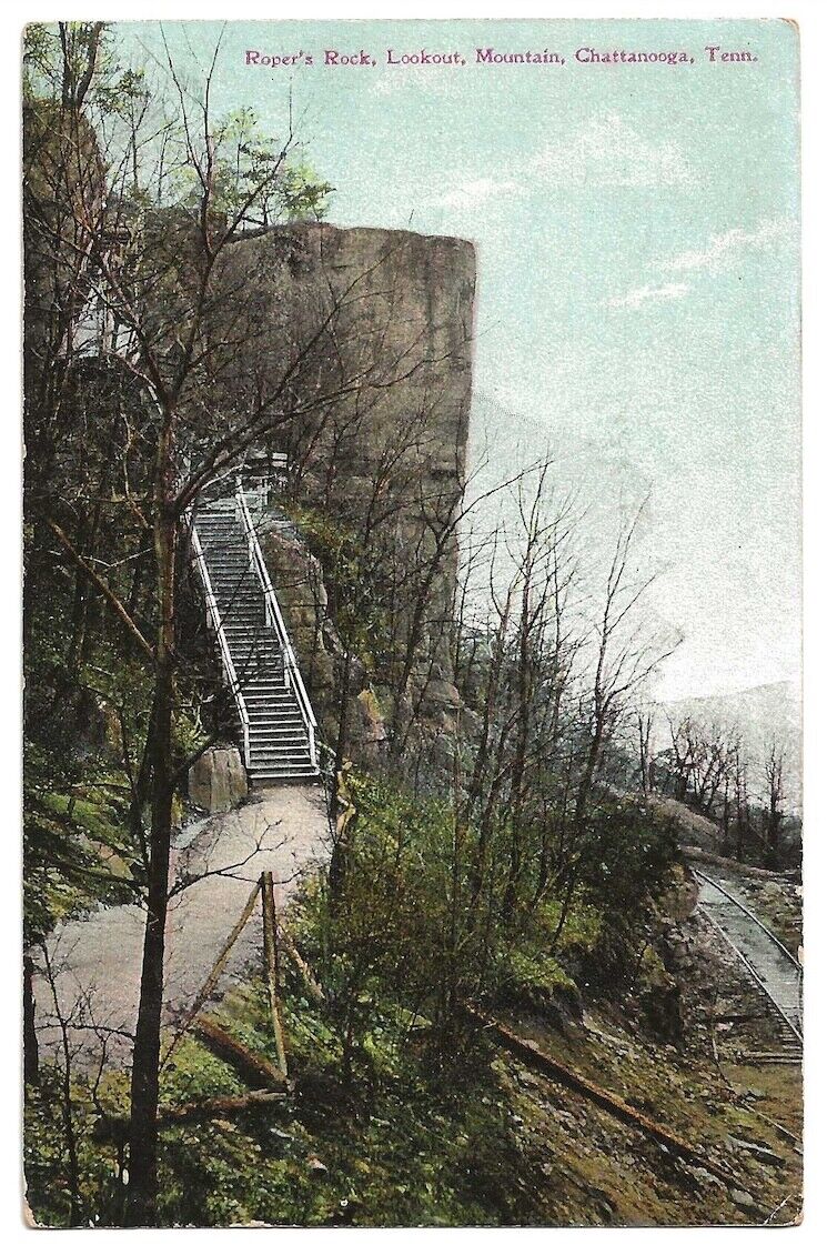 Chattanooga Tennessee c1908 Lookout Mountain, Roper's Rock, Roadside America