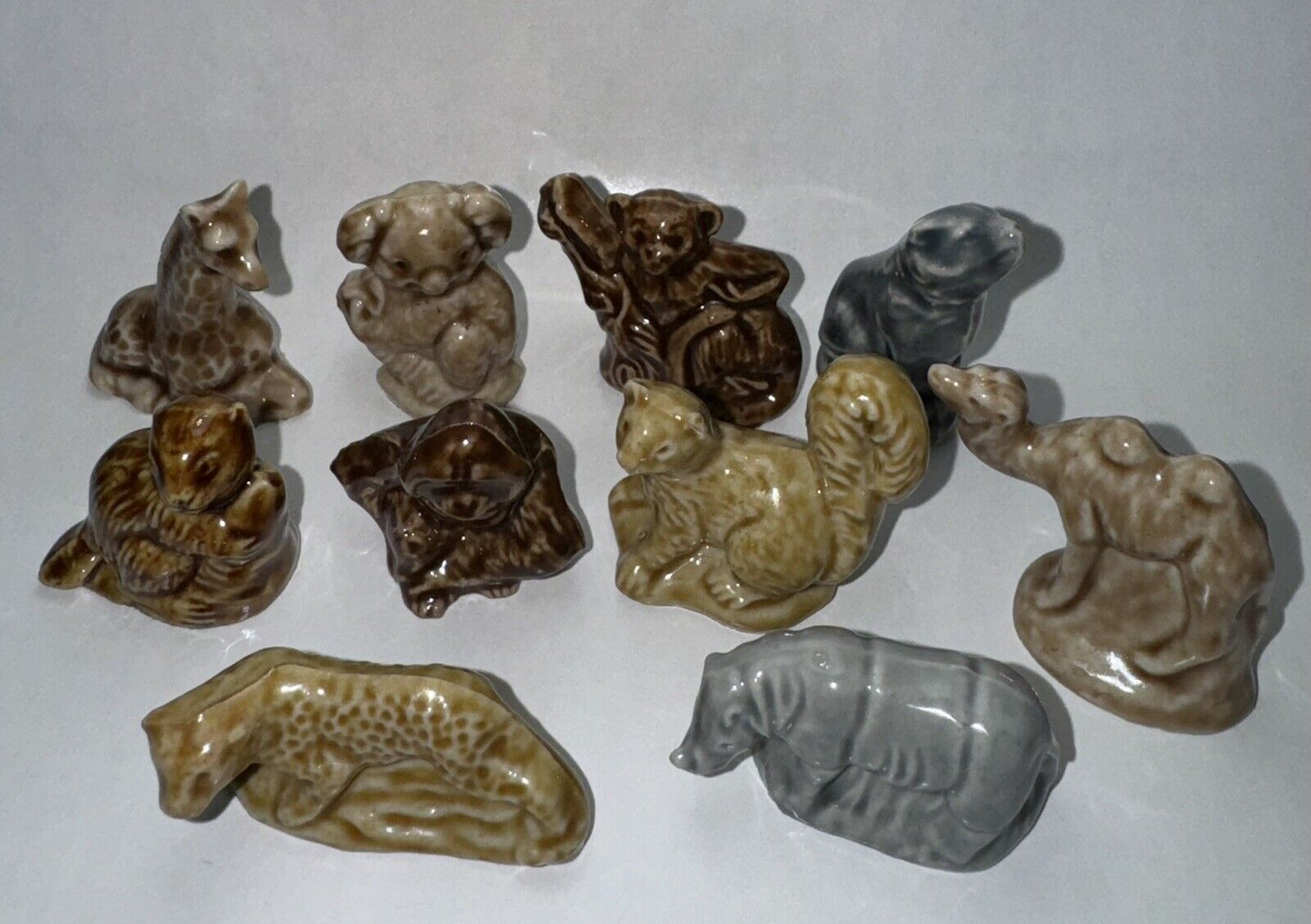 Vintage Lot of 10 Wade Whimsies England Figurines Collectibles