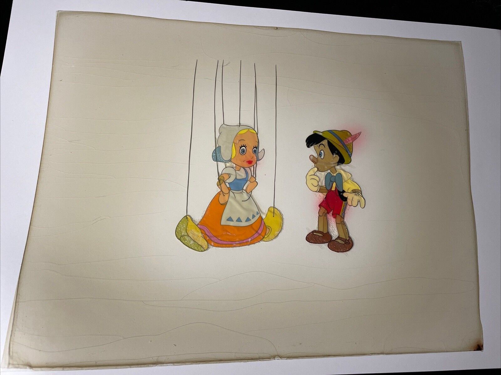 Pinocchio animation Cel Walt Disney Production Art  ORIGINAL  MODEL CEL X1