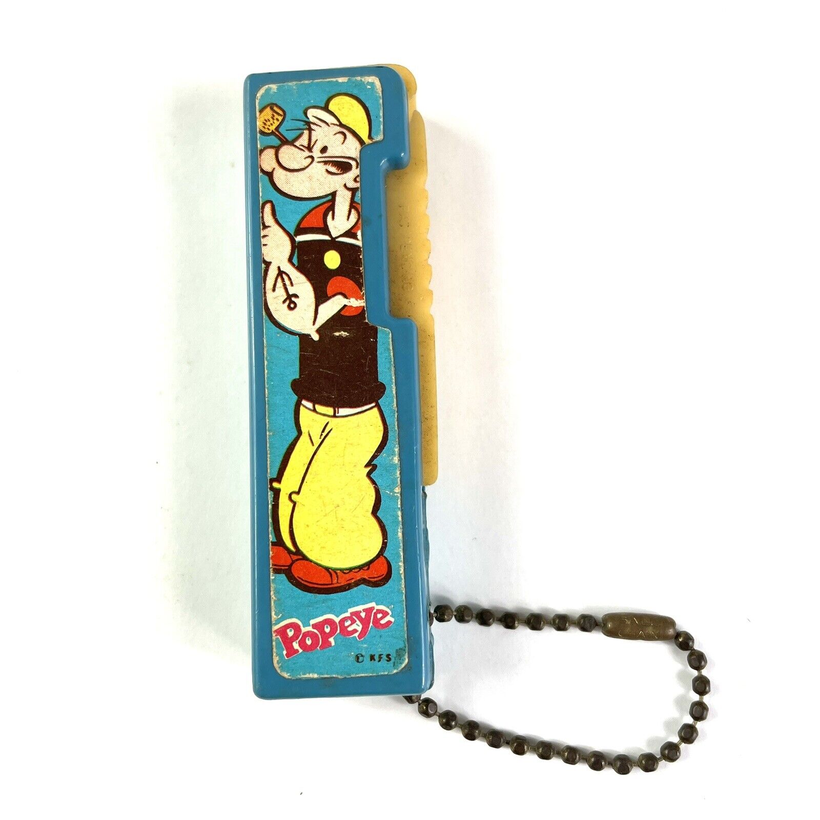 Vintage Original Popeye the Sailor Man Flip Keychain Flashlight 3\