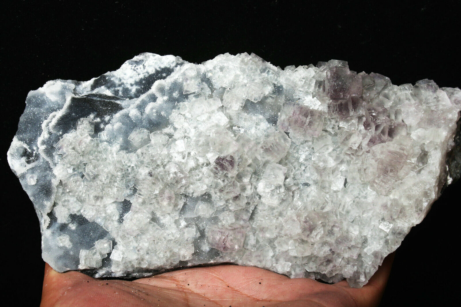 840g Rare Ladder-like Fluorite Crystal Mineral Specimen/China