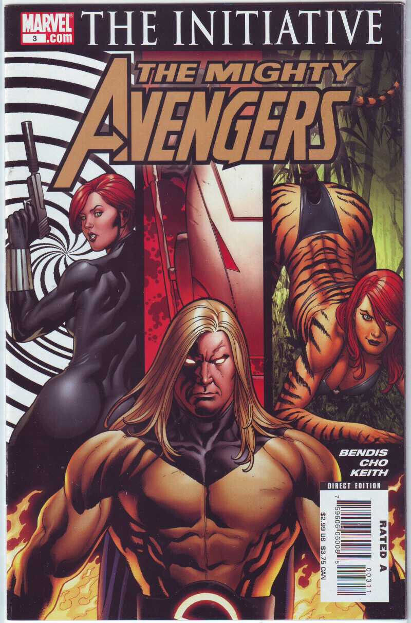 Mighty Avengers #3 - VF - 07/2007 - Ms. Marvel [Carol Danvers] - Ultron