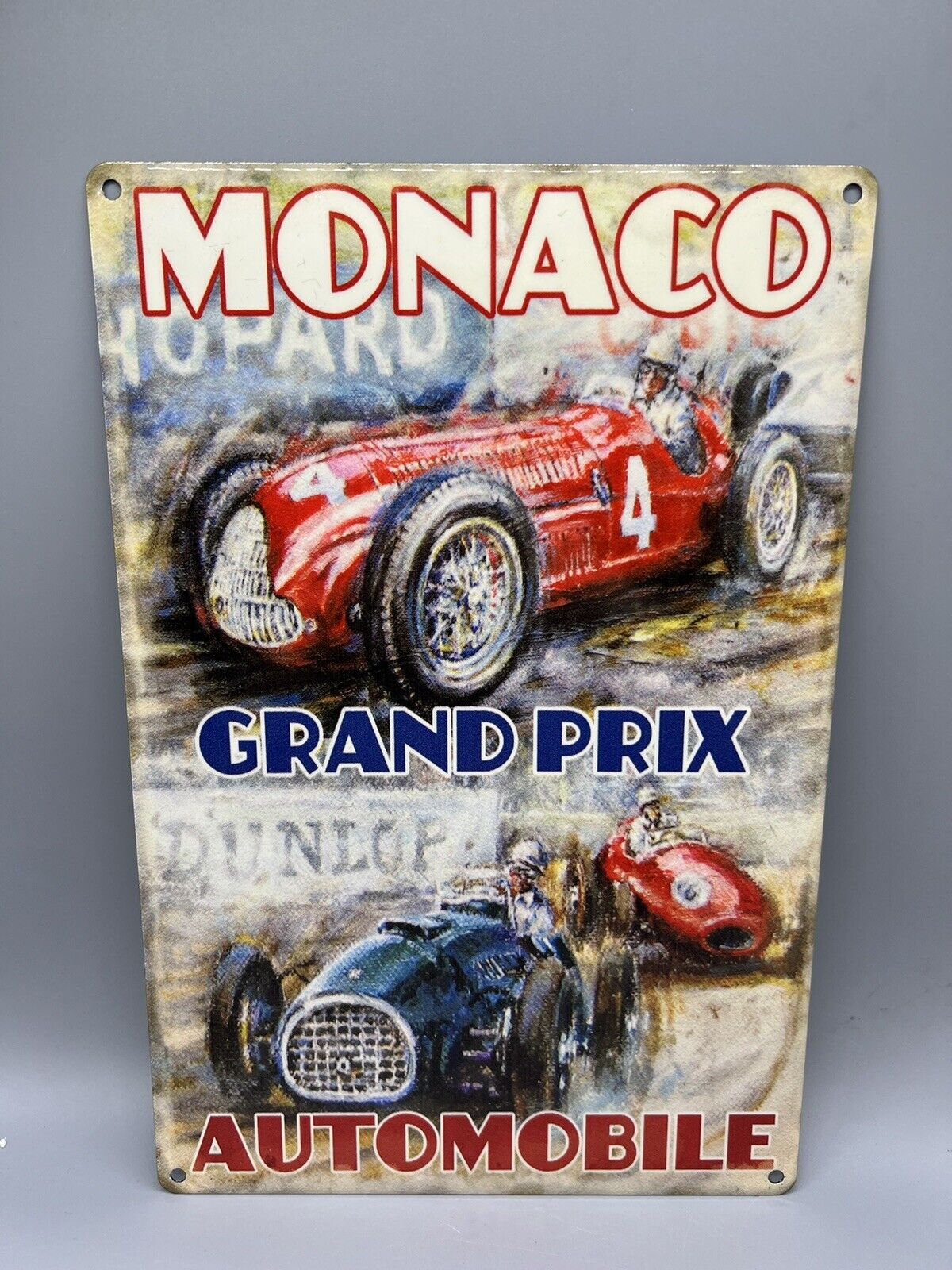 Monaco Grand Prix 12” x 8” Metal Sign