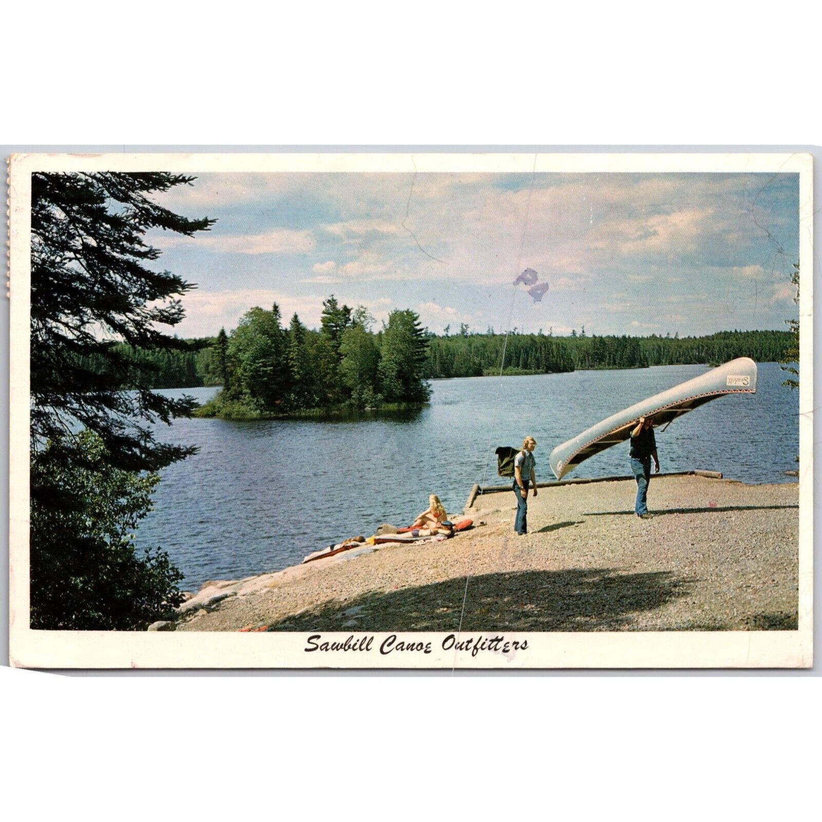 Postcard Sawbill Canoe Outfitters Superior National Forest Tofte Minnesota Cook
