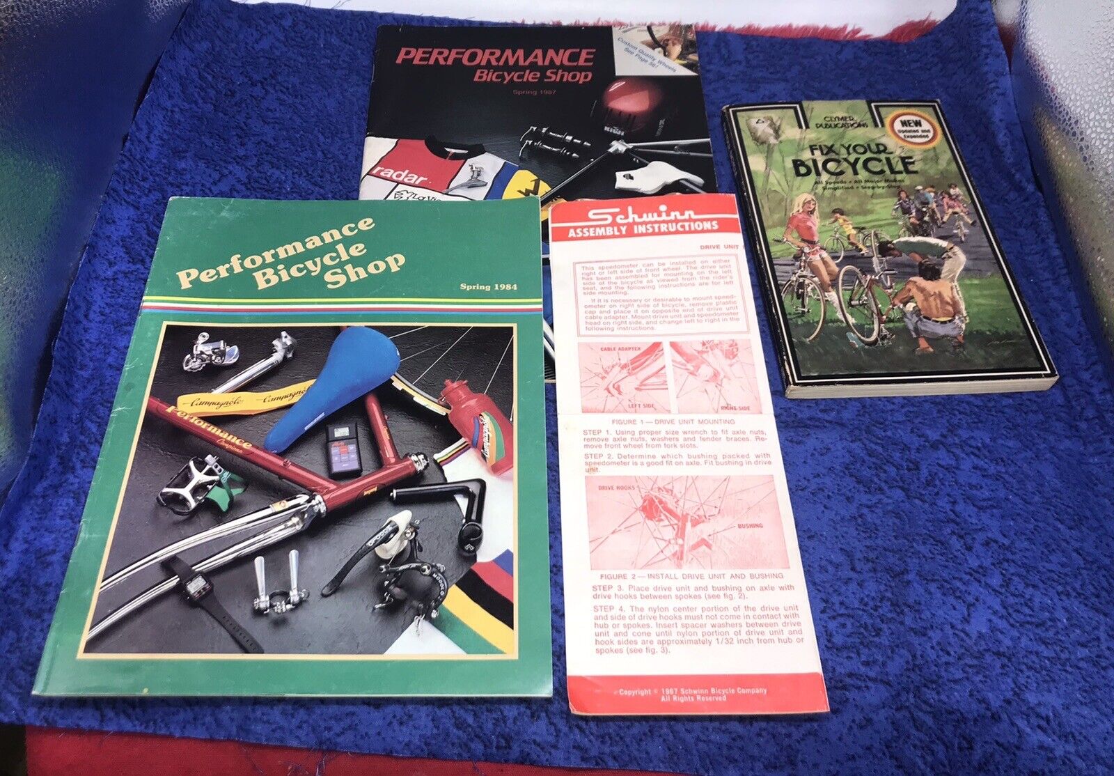 Vintage Lot Bicycle Catalogs Performance 1967 Schwinn Clymers 1970’s Manual