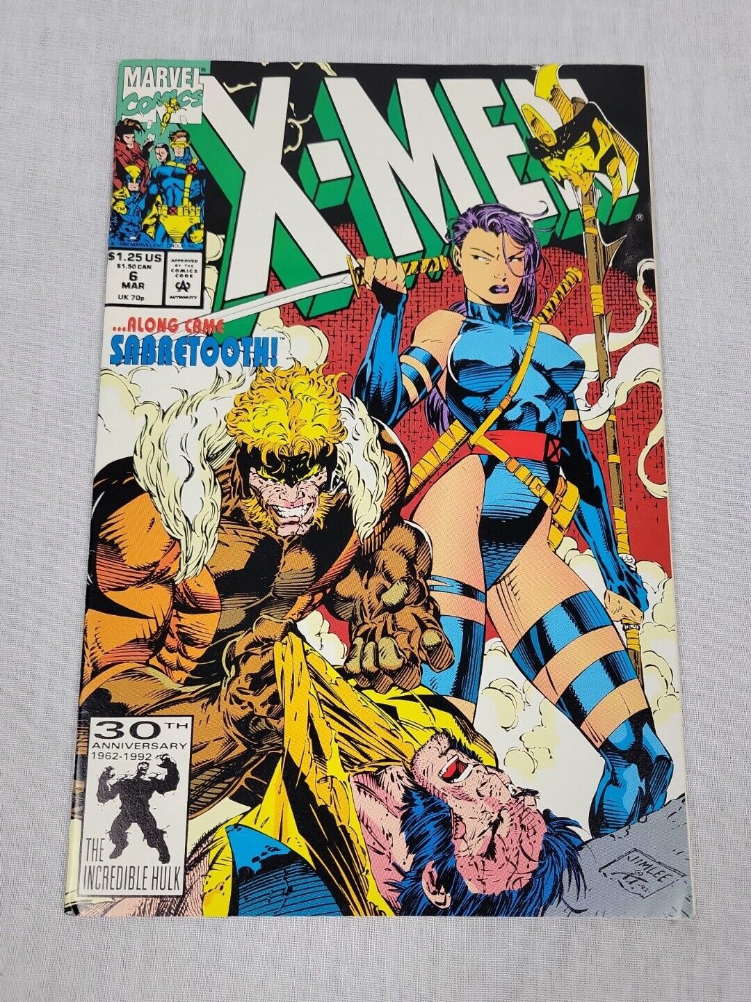 Vintage Marvel Comics X-Men Along Came Sabretooth #6 Mar 1992