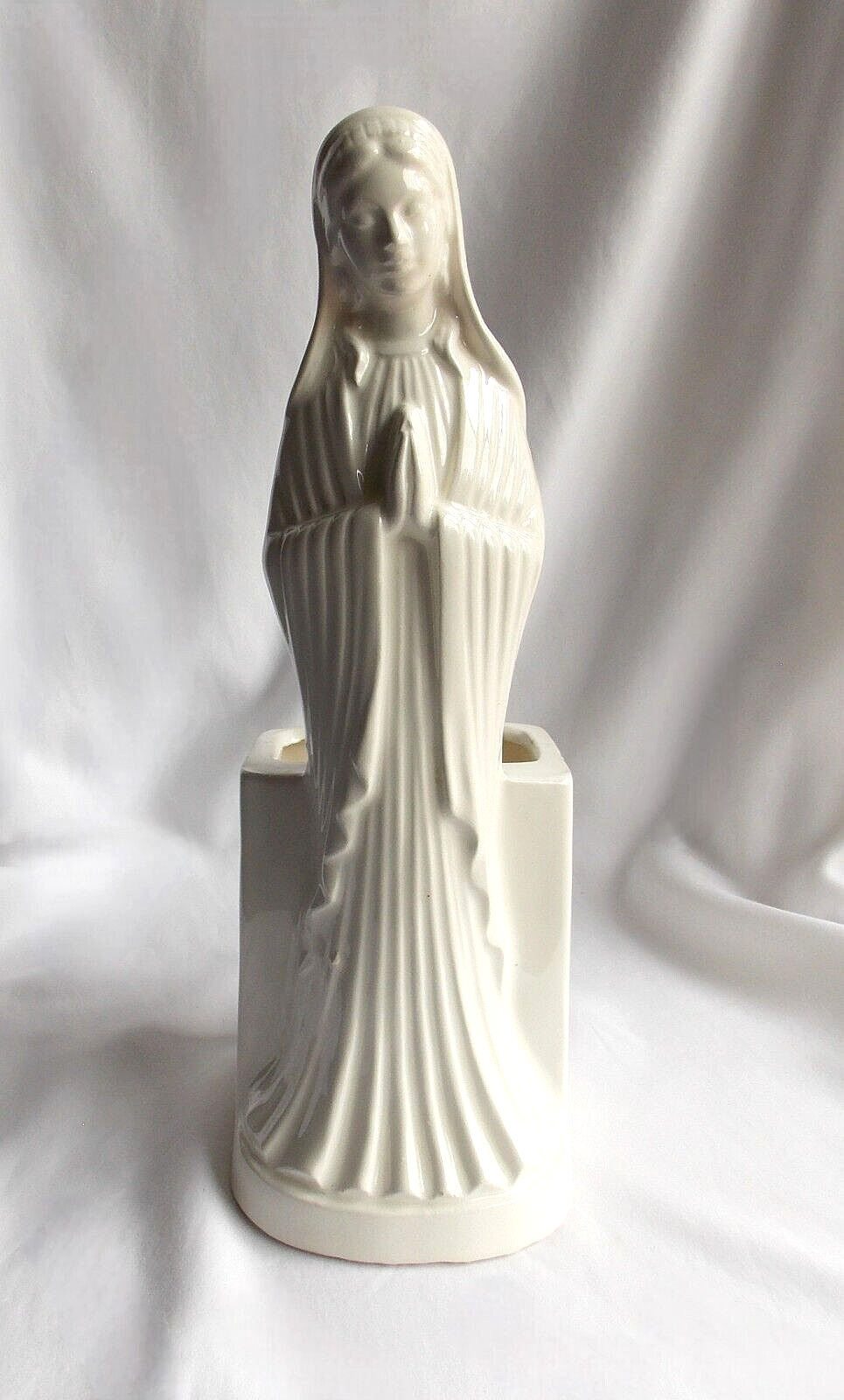 Vintage Relpo Praying Virgin Mary Figurine Planter #6743