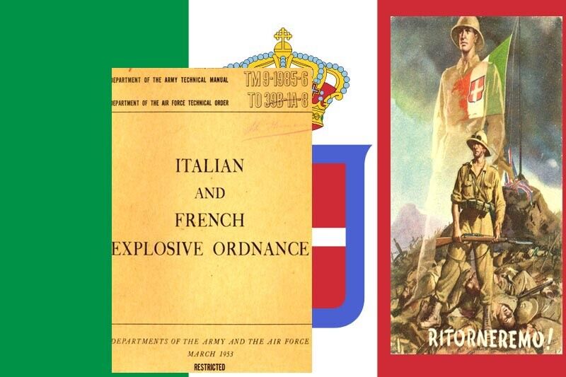  ITALIAN EXPLOSIVE ORDNANCE MANUAL WW2 SHELLS,BOMBS,GRENADES,MINES,BOOBY TRAPS