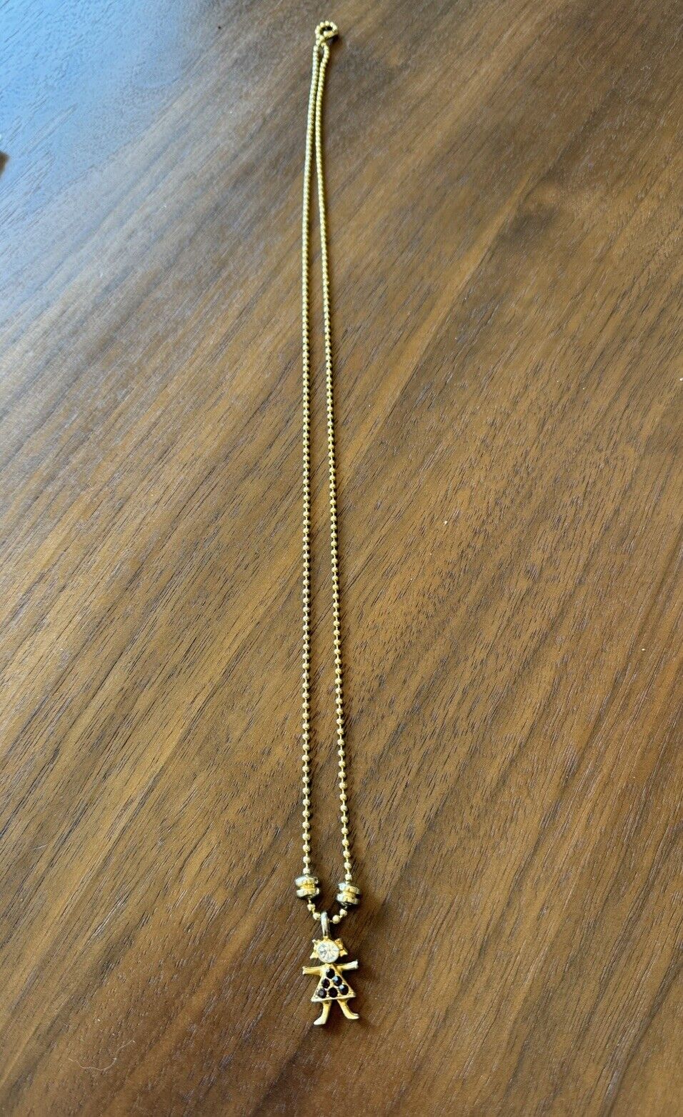 Gold Plated K.I.S January Garnet  Birthstone Necklace