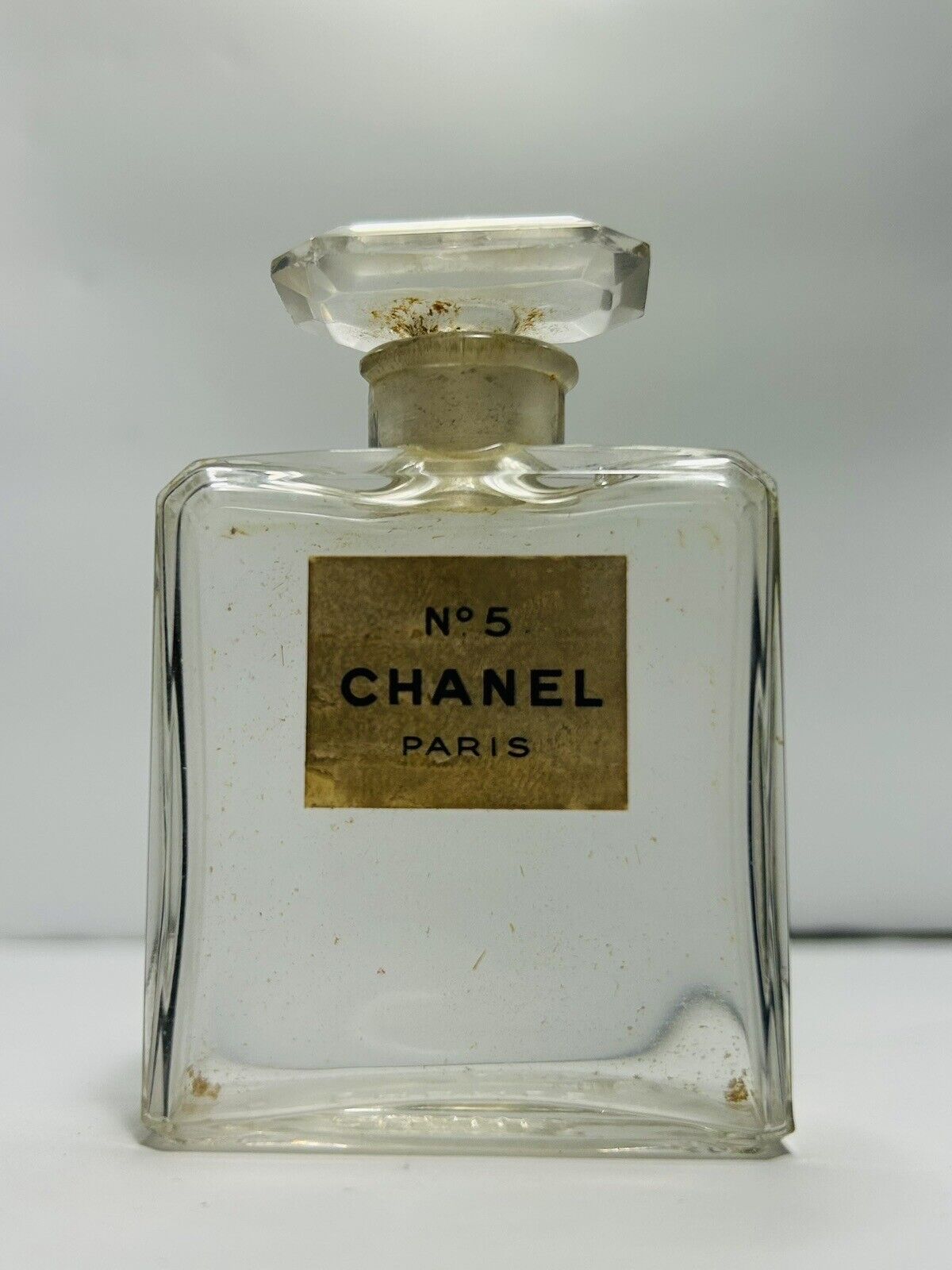 Vintage Collectible No 5 CHANEL Paris Glass Perfume Bottle Made in France Empty
