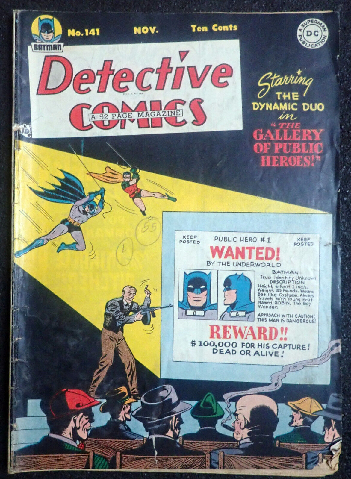Detective Comics #141 🔥 DYNAMIC GOLDEN AGE DUO 🔥 1948 Complete, Batman & Robin