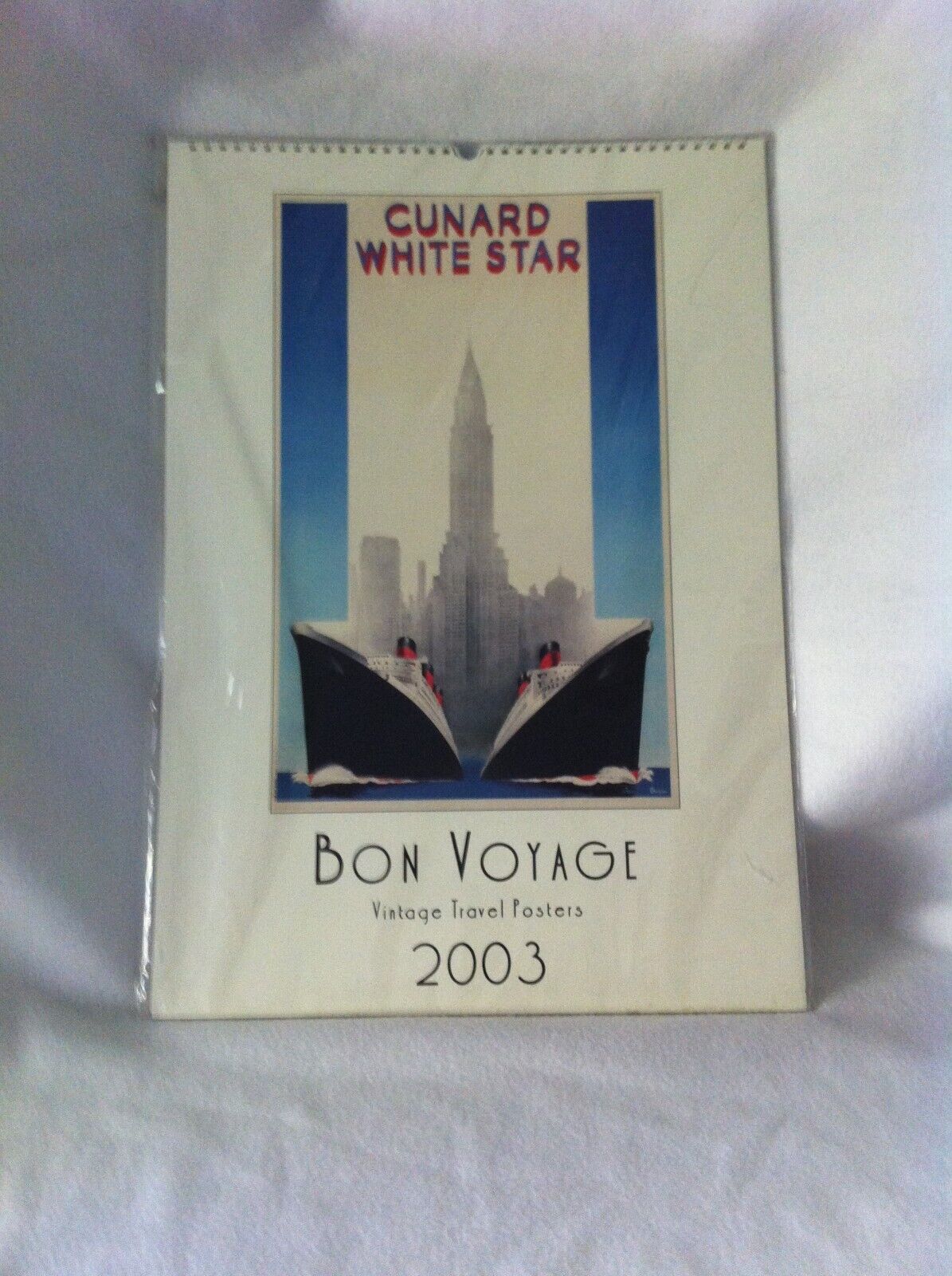 2003 cunard White Star Lg Calendar Vintage Travel Posters 19\