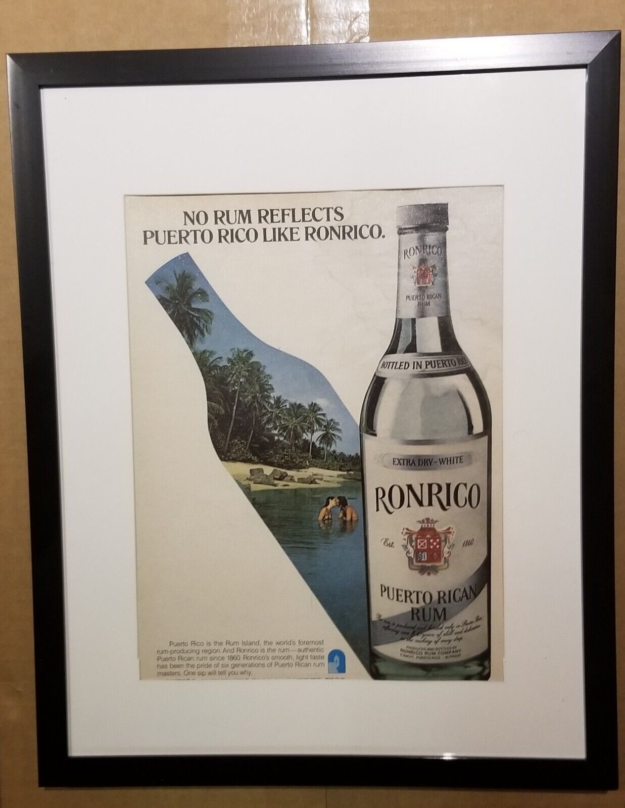 1979 Ronrico Puerto Rican Rum Framed 11x14 ORIGINAL Advertisement