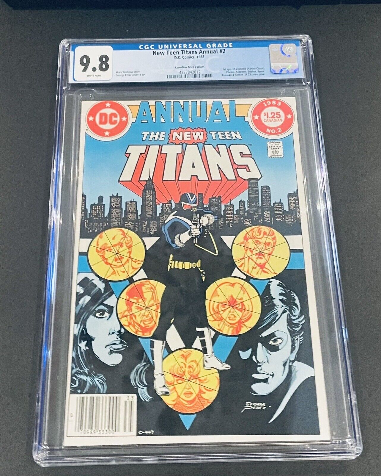 New Teen Titans Annual #2 CGC 9.8 1st Vigilante Canadian Price Variant