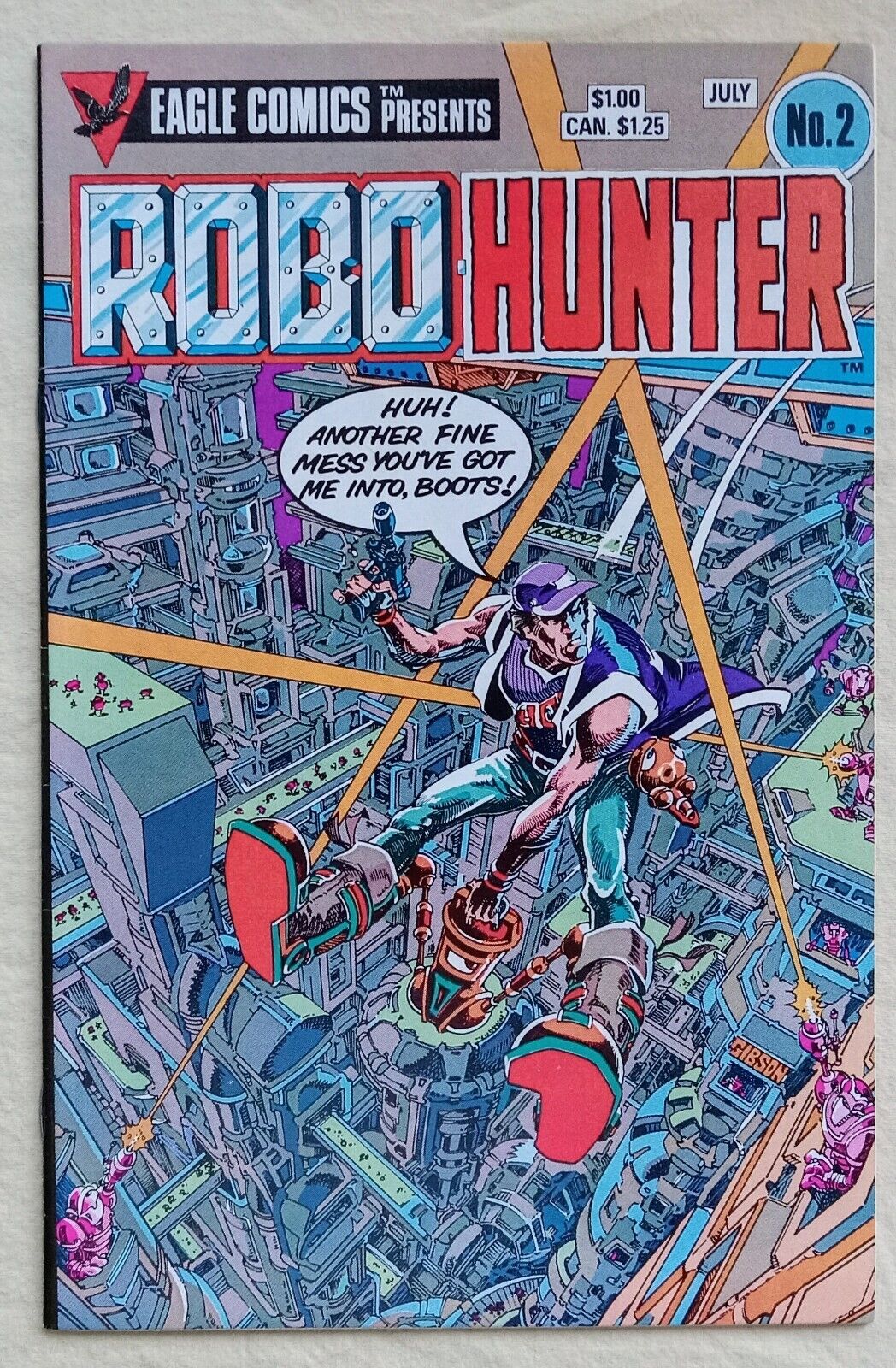 Robo-Hunter #2 (Eagle Comics July 1984) Fine 6.0 