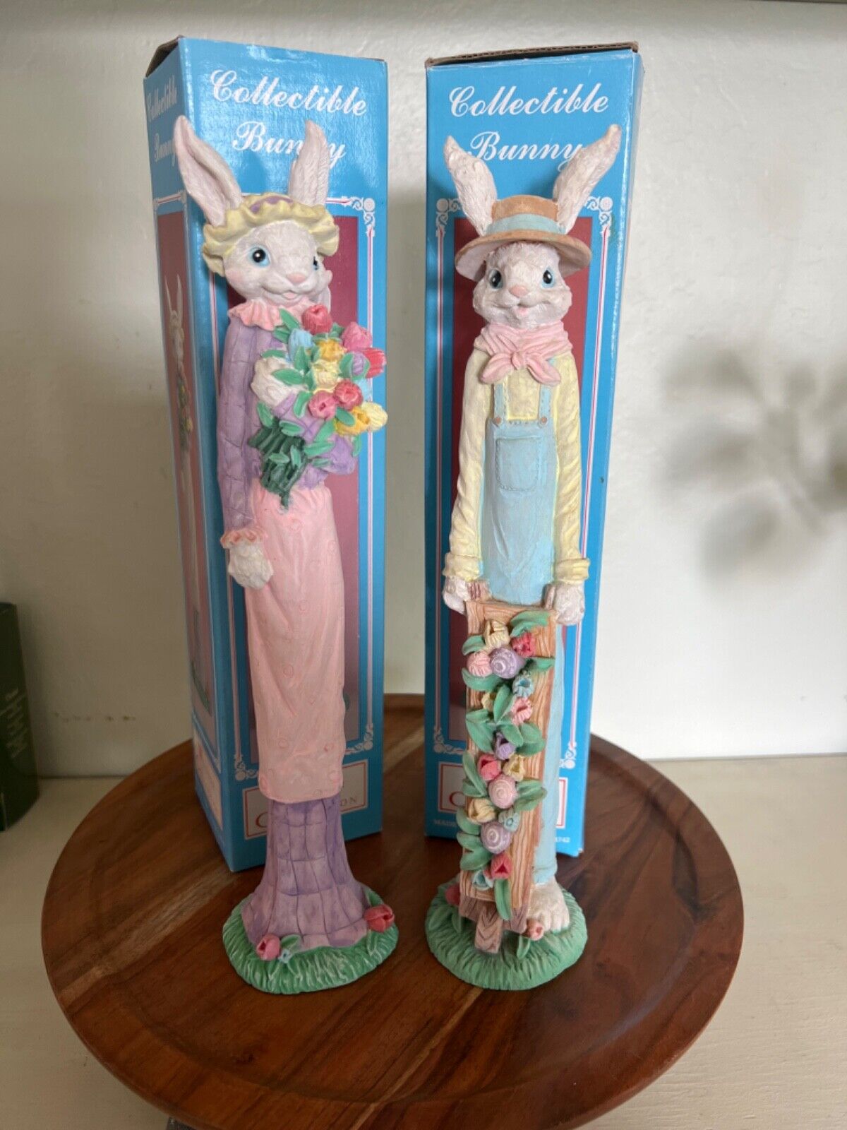 Windsor Collection Easter Couples Collectibles Figurines 12” Bunnies