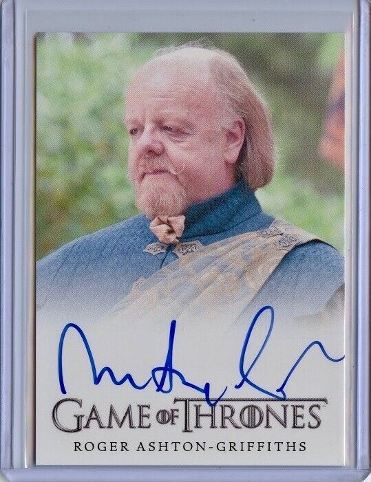 2016 Game Of Thrones Season 5 ROGER ASHTON-GRIFFITHS Full Bleed Autograph 