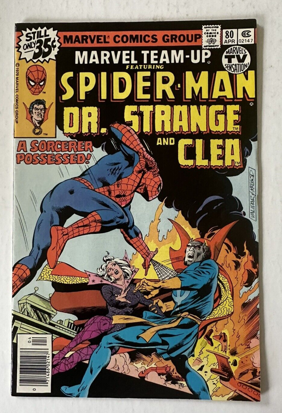 Marvel Team-Up #80 - VF (MARVEL 1979), Dr. Strange, Clea app