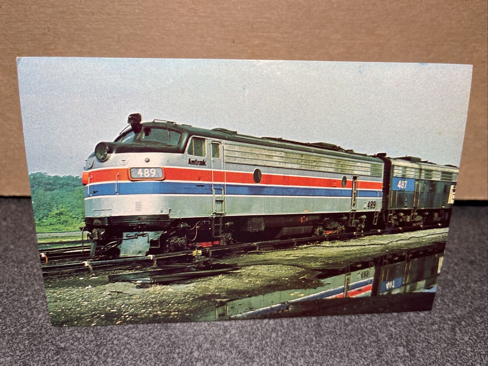 Amtrak 489 By GM Electro-Motive FL9 ￼ Locomotive Harmon New York￼ Postcard