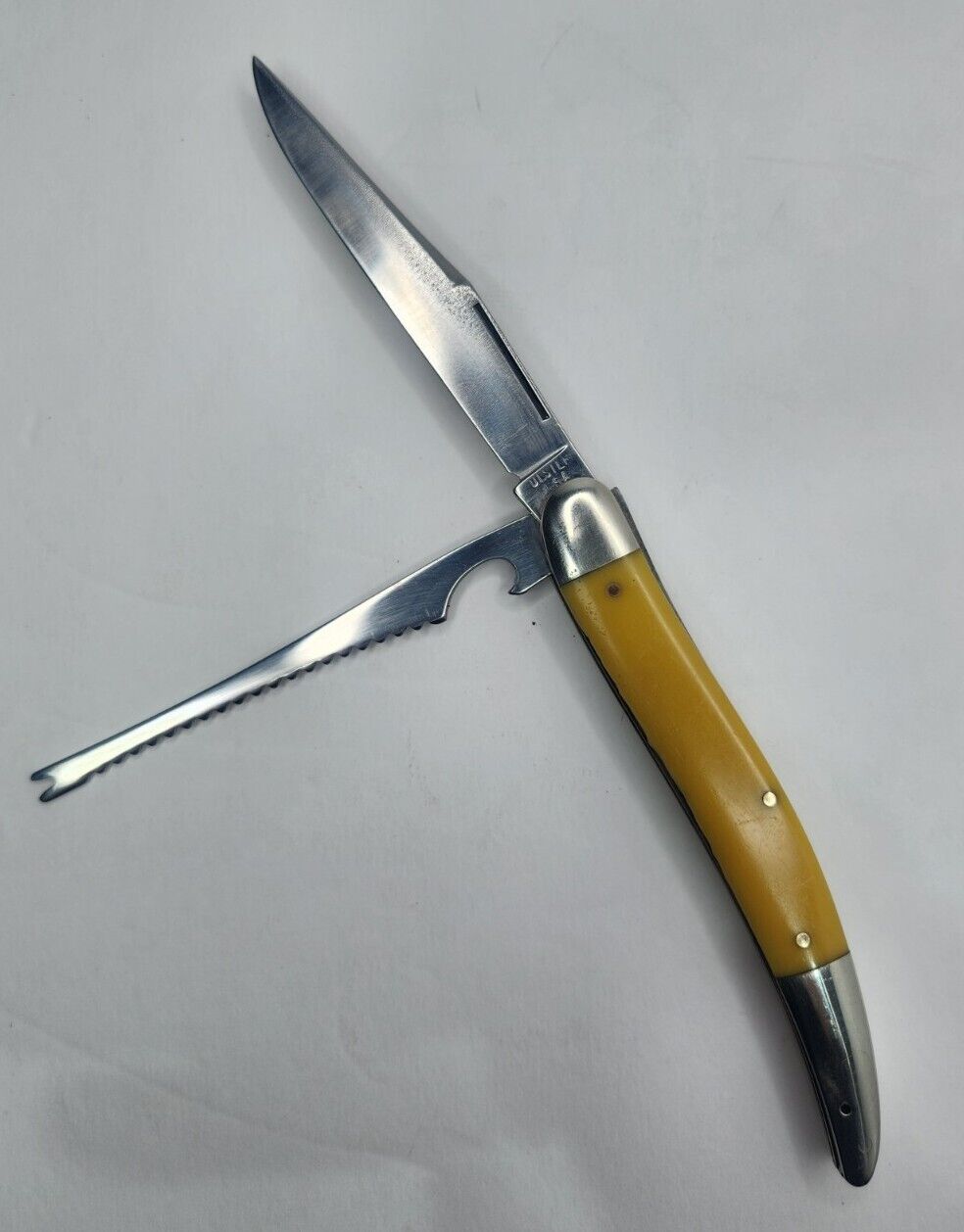 Ulster 208SS Fisherman's Pride Vintage Stainless Steel 2-Blade Fishing Knife
