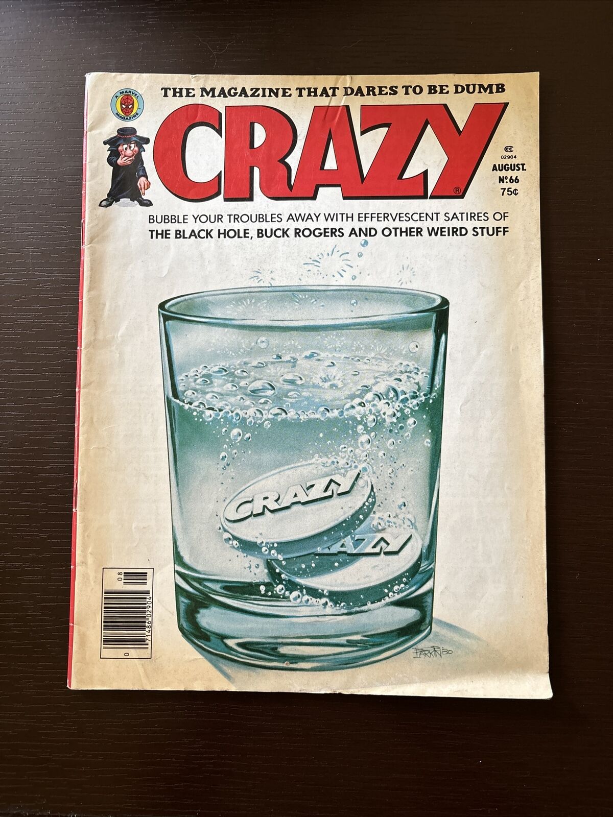 MARVEL COMICS - CRAZY MAGAZINE -  ISSUE #66 -  AUGUST 1980 - MID GRADE COPY