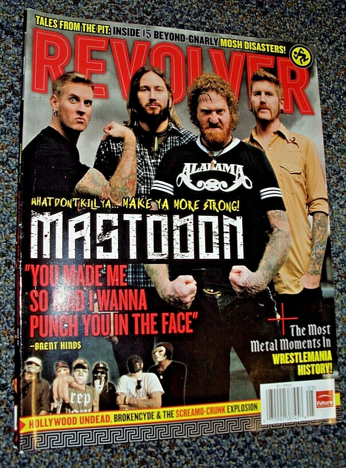 Revolver Magazine May 2009 Mastodon Cancer Bats Napalm Death Wrestlemania 
