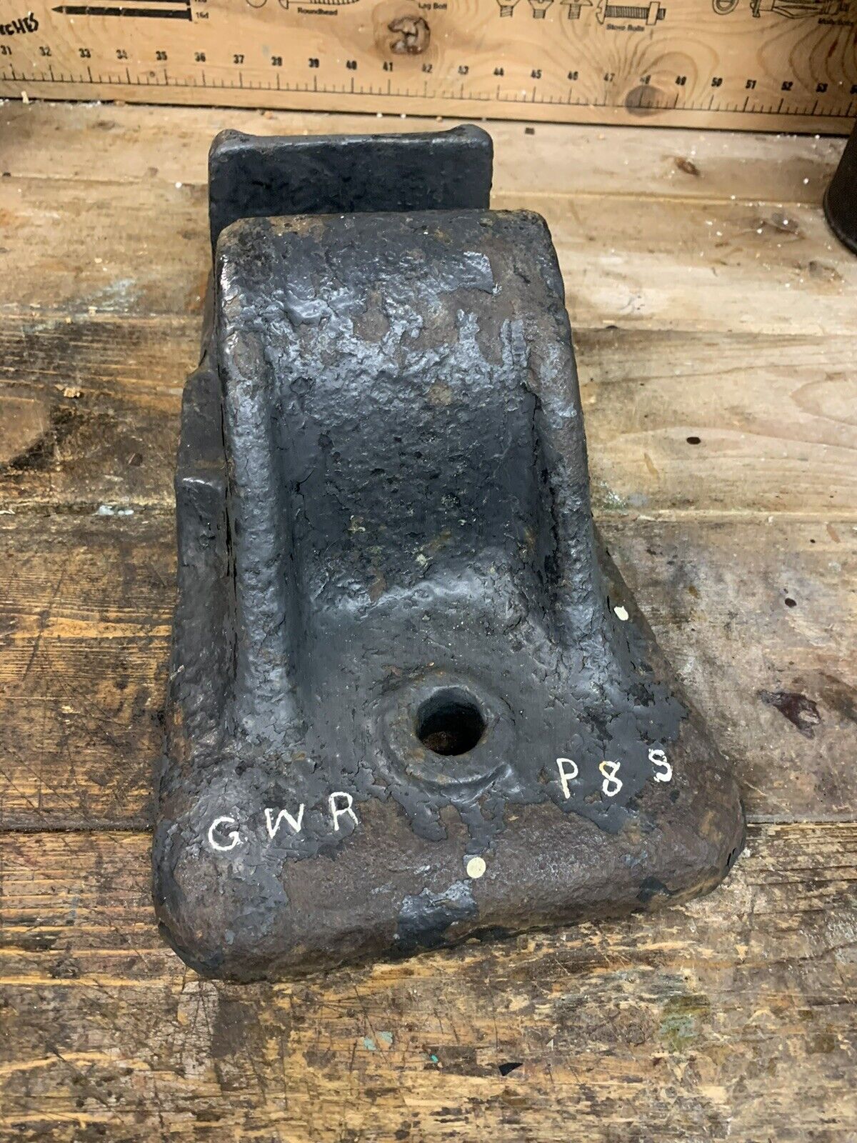 GWR Track Plate Rarer Shape Heavy 